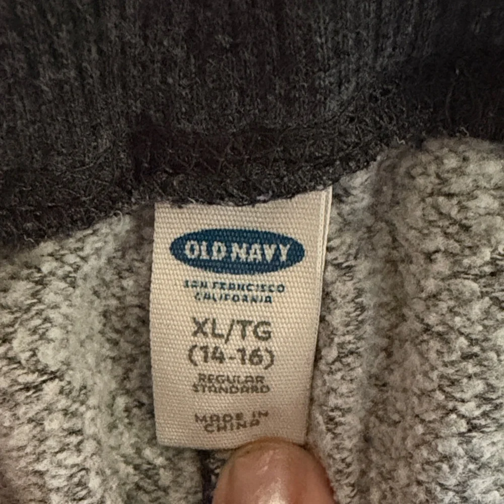 Old Navy Boys Gray Joggers with Drawstring